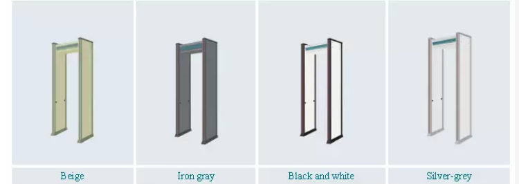 walk through metal detector colors