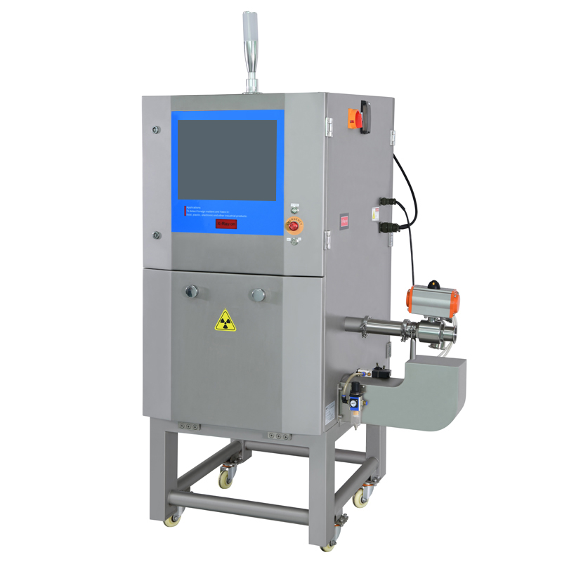 sealed pipe x ray inspection system for liquid and sauce product 